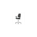 Thomas 1163U50 Cleanroom Vinyl Desk Height Chair with Medium Back, Chrome Base, Without Tilt, Without Arms, Chrome Casters, Charcoal