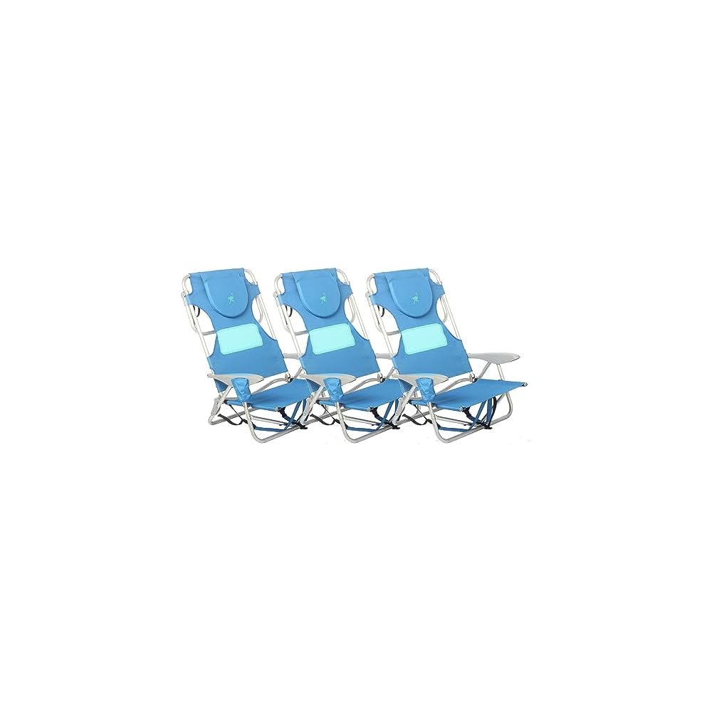 Ostrich The Ladies Comfort Backpacker, Outdoor Reclining Beach Chair, Blue