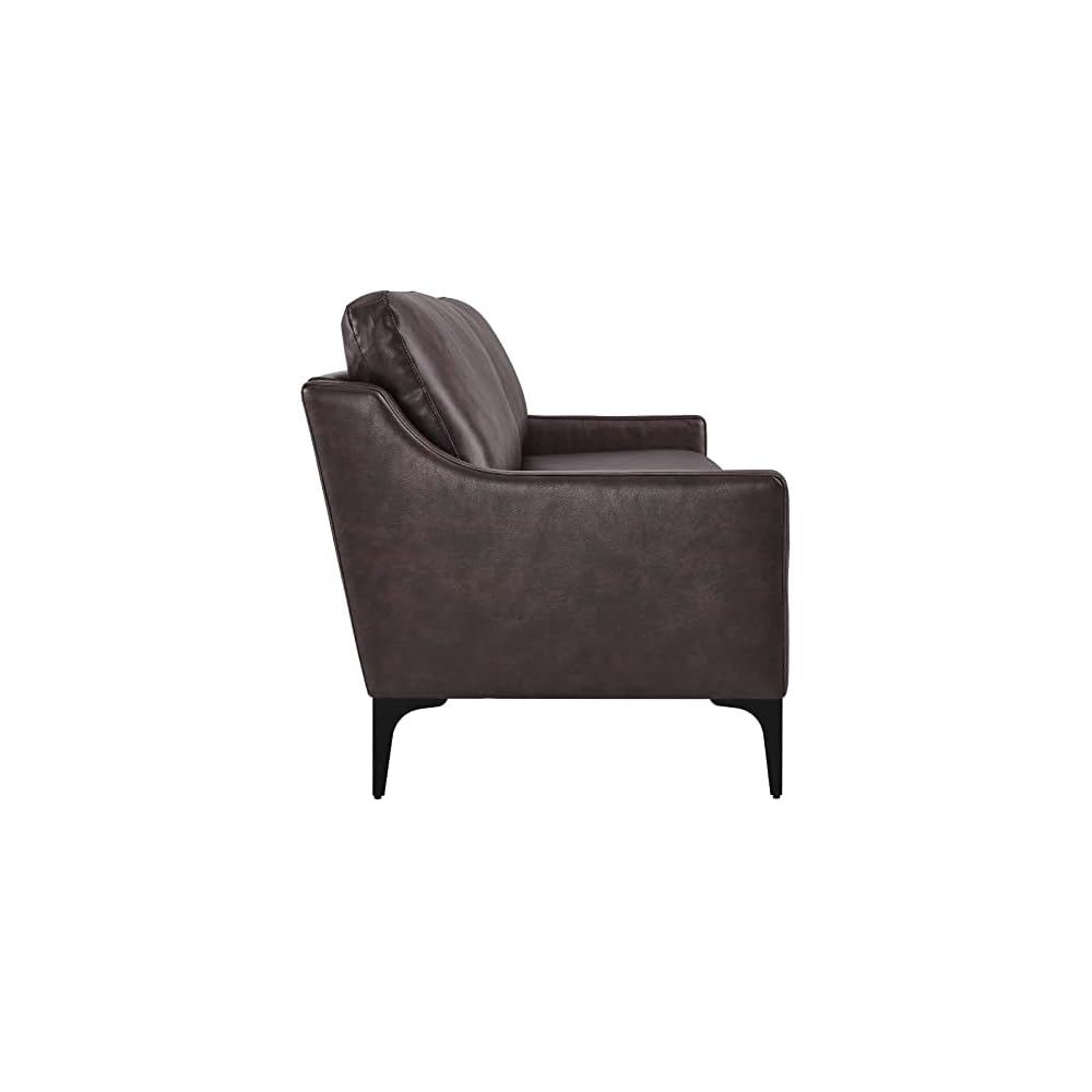 Modway EEI-6018-BRN Corland Leather Sofa, Brown