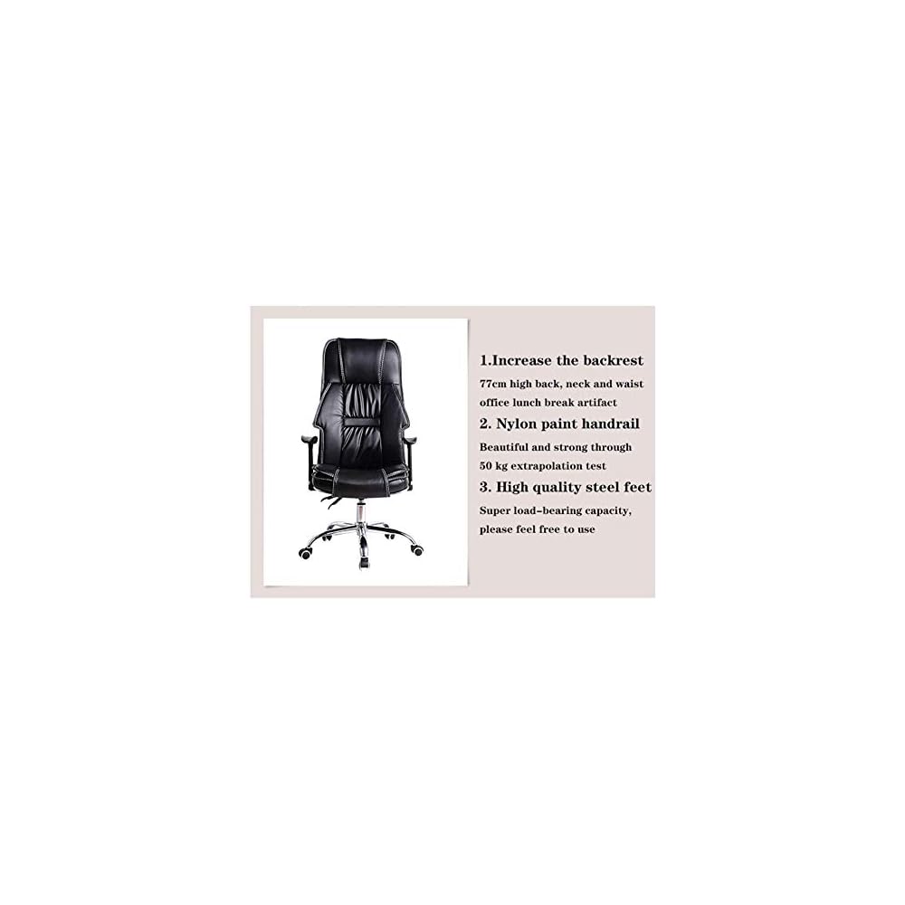 Computer Chair Home High Back Office Chair Staff Boss Lift Chair 360 Degree Swivel Adjustable Seat Height Managerial Chairs Recliner Durable and Stable