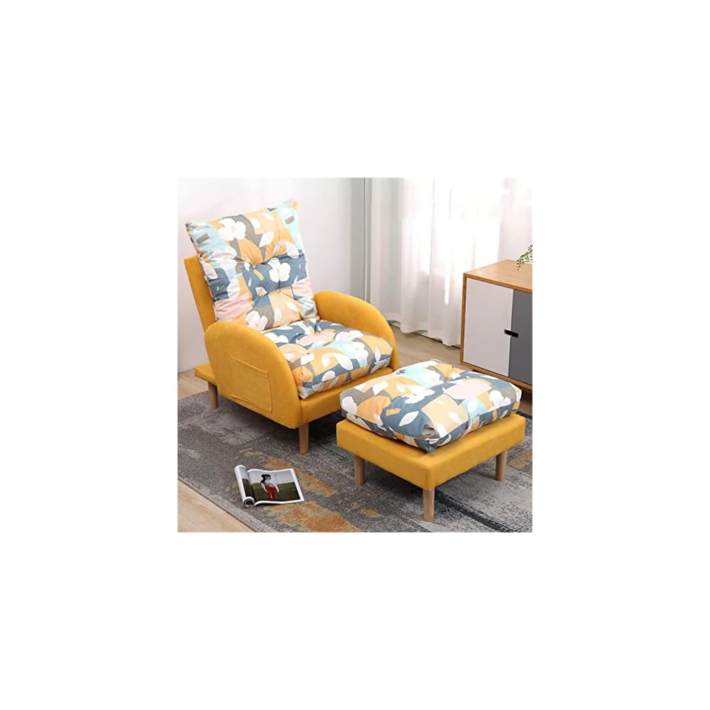 Modern Adjustable Sofa Recliner Armchair with Footstool 3 Position Reclining Chair for Living Room and Bedroom Supports up to 150KG