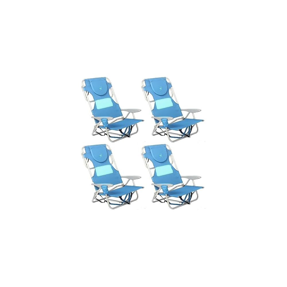 Ostrich The Ladies Comfort Backpacker, Outdoor Reclining Beach Chair, Blue
