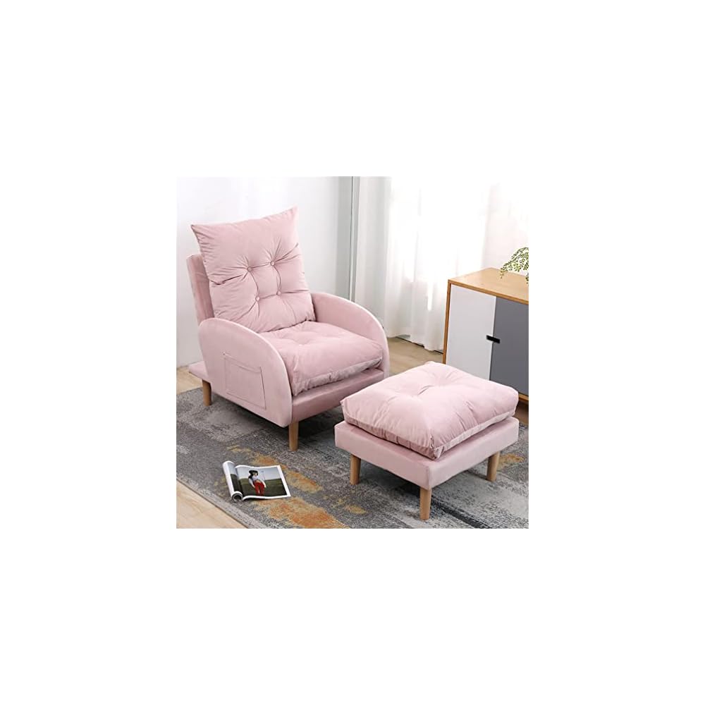 Modern Adjustable Sofa Recliner Armchair with Footstool 3 Position Reclining Chair for Living Room and Bedroom Supports up to 150KG