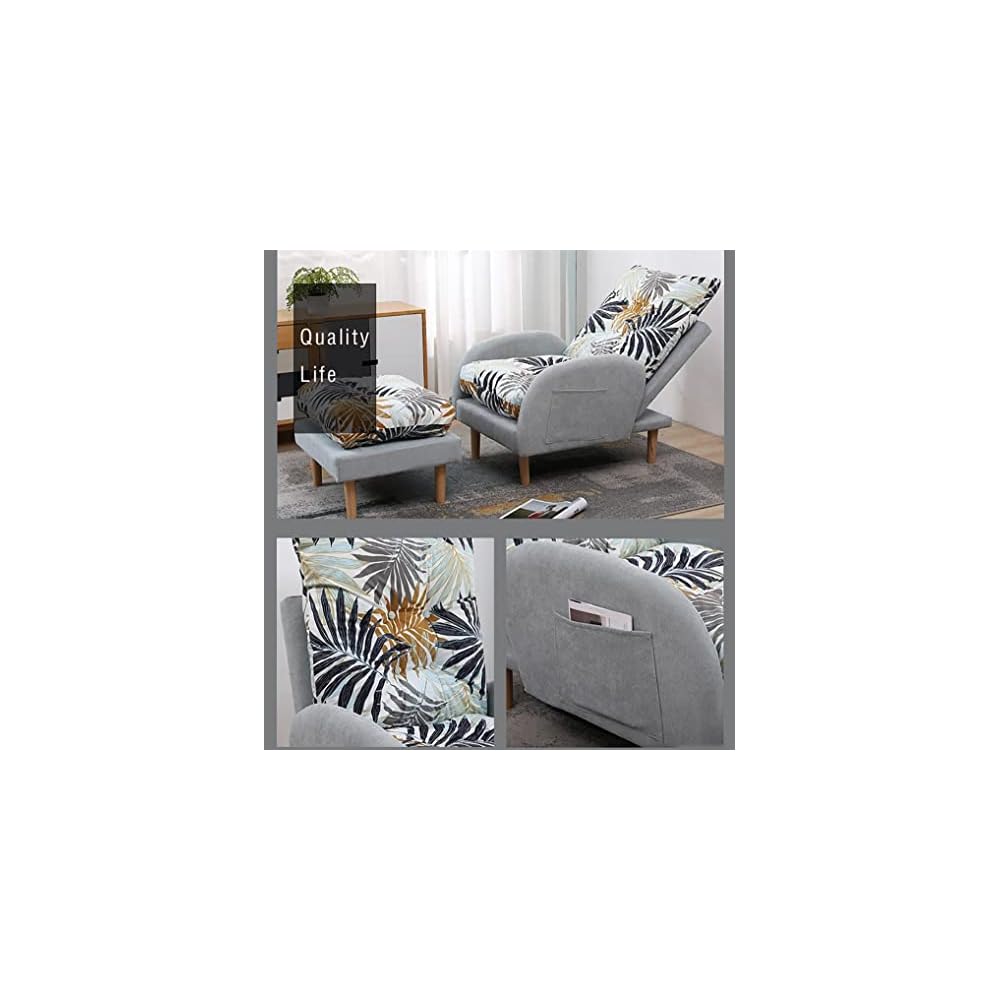Modern Adjustable Sofa Recliner Armchair with Footstool 3 Position Reclining Chair for Living Room and Bedroom Supports up to 150KG