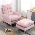 Modern Adjustable Sofa Recliner Armchair with Footstool 3 Position Reclining Chair for Living Room and Bedroom Supports up to 150KG