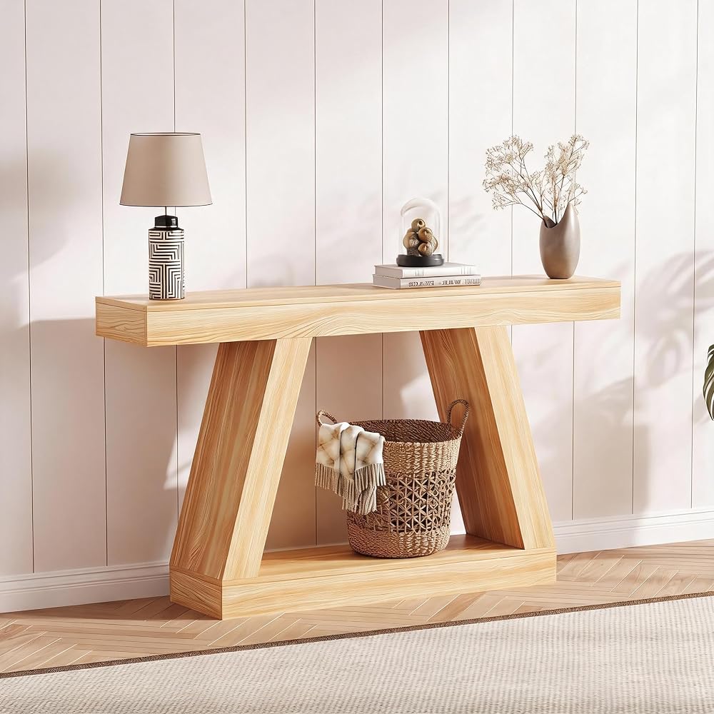 55 Inches Console Table, Sofa Table Behind Couch